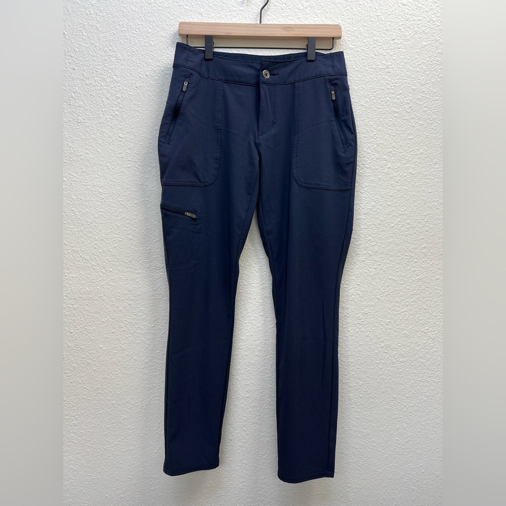 EUC Columbia Omni-Shade Pants Navy Blue Gym Performance Size 6/38